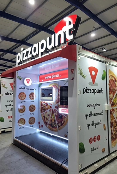 Pizza alemana Expendedora de pizzas frescas, conveniencia de alta tecnología