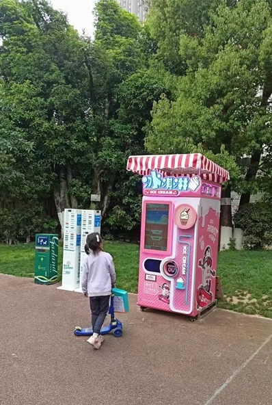 Máquina Expendedora de helados en un gran centro comercial